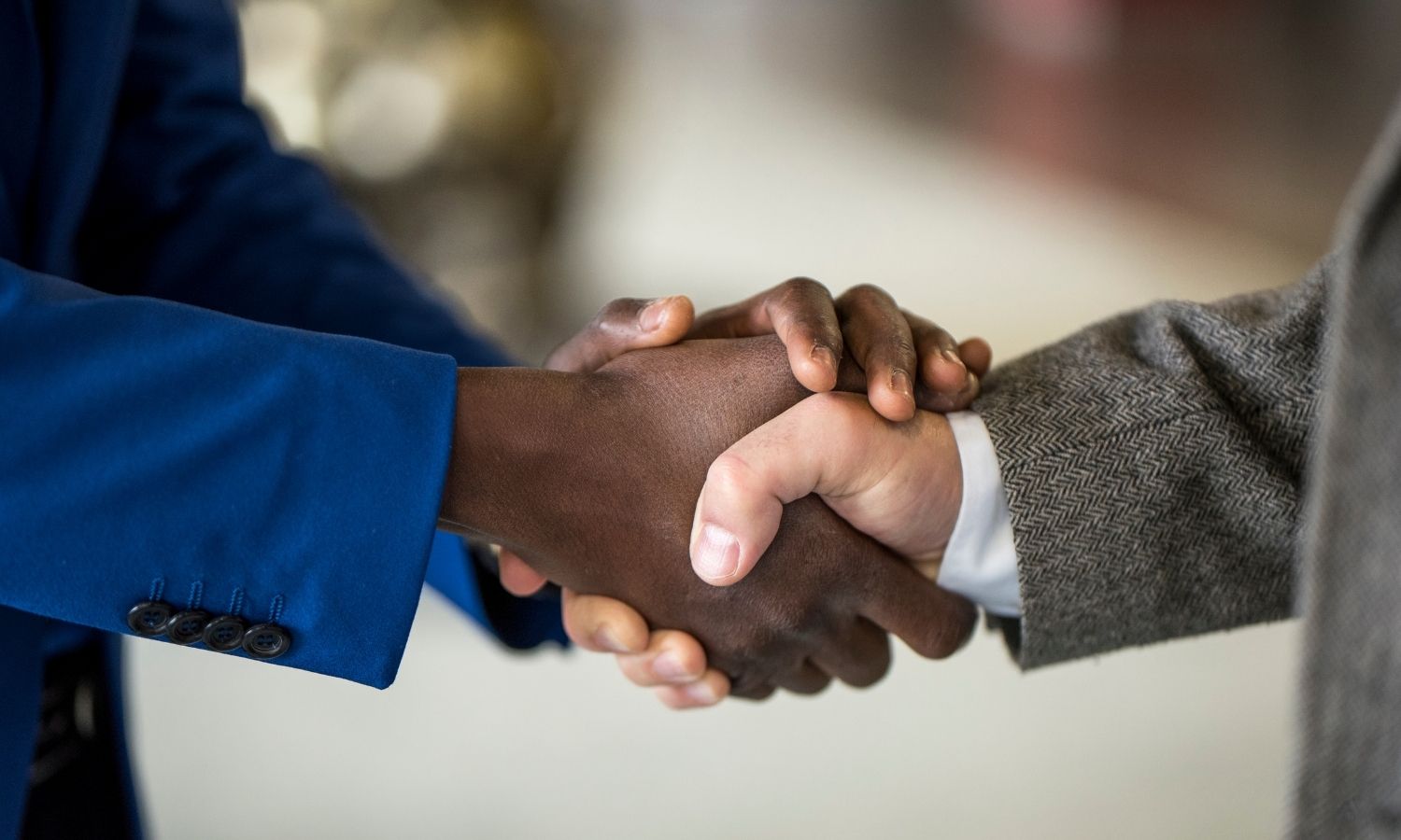 Men having a handshake